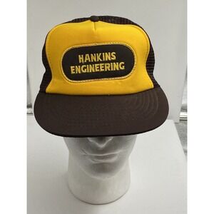 VTG Cap Hankins Engineering Patch Snapback Trucker Hat Wear Guard Padded